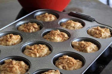 muffins in pan