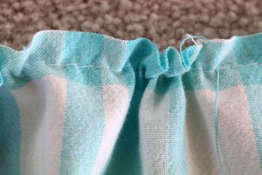 Create the gathers by pulling on the bobbin thread