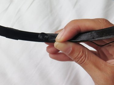 Making sure the coil is only as wide as the headband.