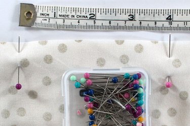 Leave a 4-inch opening in one of the short sides.