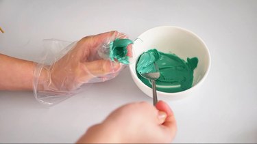 green-colored white chocolate