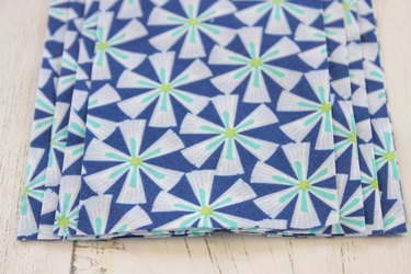 closeup of stacked fabric