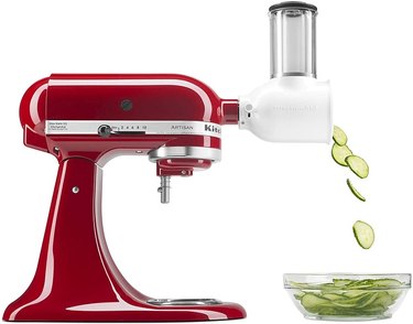 A KitchenAid Fresh Prep Slicer/Shredder Attachment