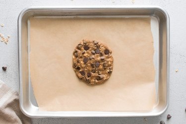 Oatmeal cookie before baking