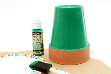 green paint