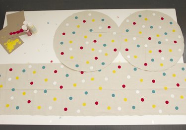 Pattern pieces stamped
