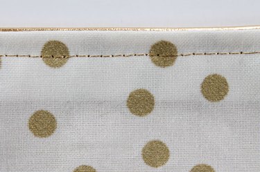 Close up of the topstitching.