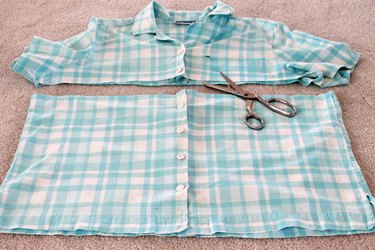 cut off top of shirt