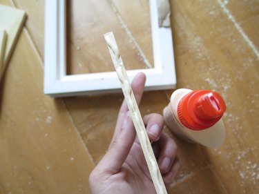 Add glue to your wood boards.