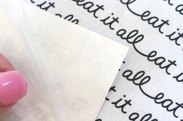 peel vinyl from paper
