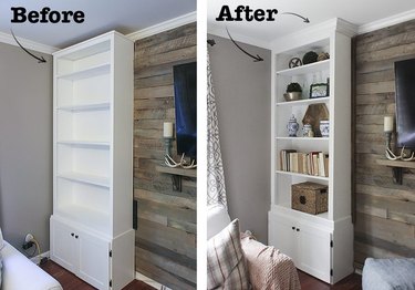 How to Make Prefab Bookcases Look Like Built-Ins