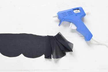 Glue the folds together