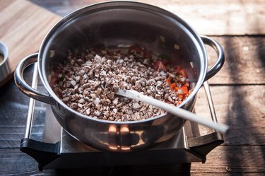 Vegetables for cooking vegan chili