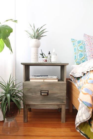 Finished Stained Side Table