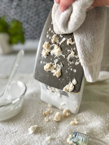 Wipe off paste with a soft cloth