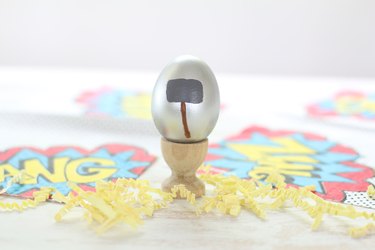 Thor's hammer painted Easter egg