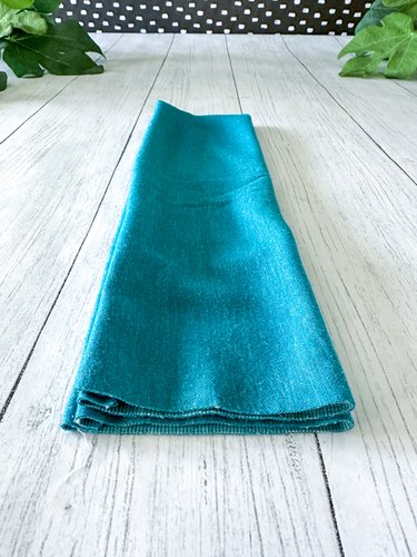 Fold in half so short raw edges are together