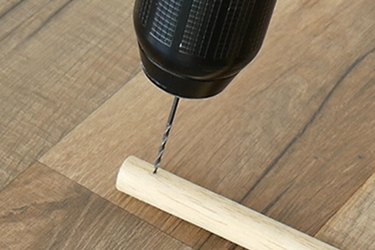 pre-drill for screw eye