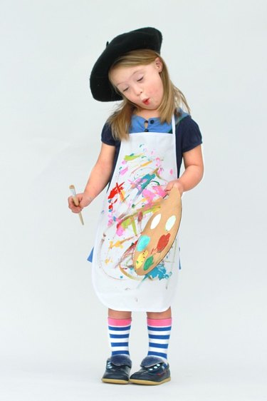 Girl in Painter Costume