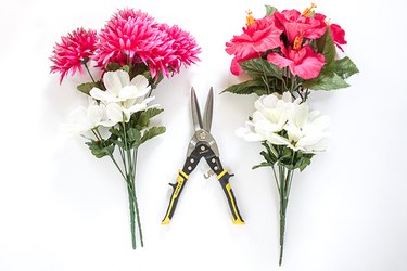 cut silk flowers