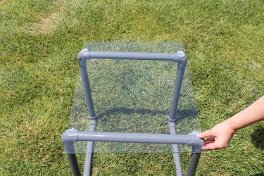 completed PVC pipe table