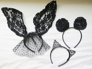 Lace animal ears.