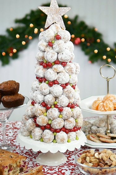 Add a star at the top of the tree, if desired.