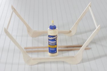 glue cross pieces
