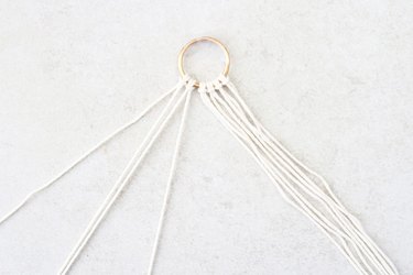 Separate the first four strands