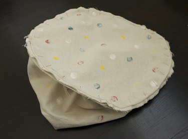 Pinned, raw edges matching
