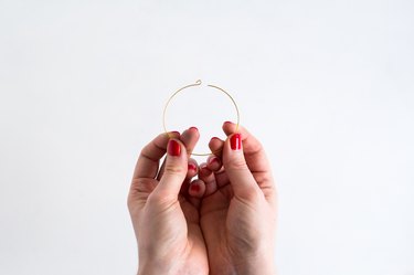 DIY Beaded Christmas Mini Wreath