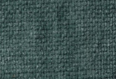 Green nubby velvet fabric