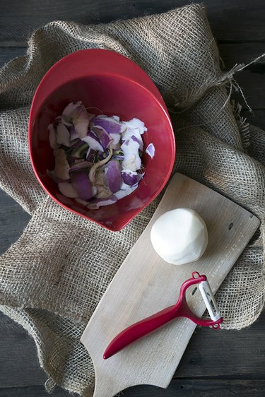 Roasted root vegetables peeled