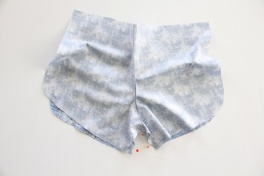 pin and sew inner leg