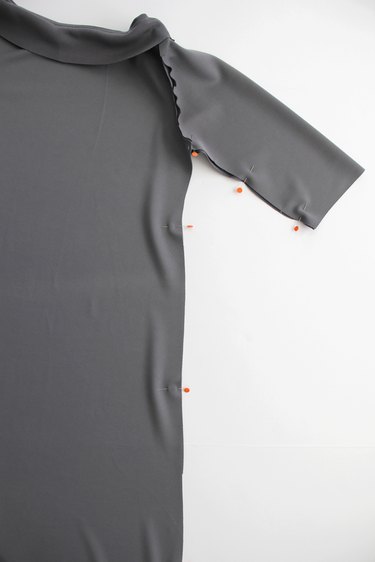 Sew side seam together