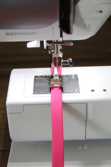 stitch along edge of bias tape