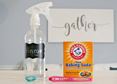 easy way to clean grout with vinegar tutorial