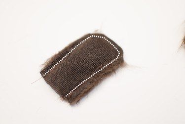Sew the pony tail piece.