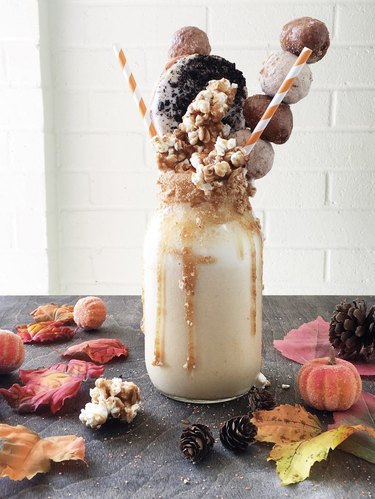 Pumpkin spice milkshake.