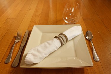 How to Fold Cloth Napkins With Rings