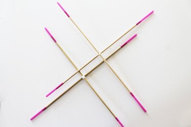 The straws added to the crosses.