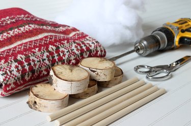 materials needed for sweater trees