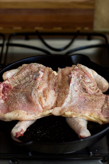 Skillet Butterflied Chicken