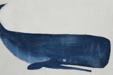 Iron canvas around whale, keeping texture on the whale.