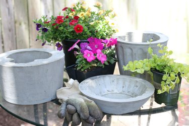 Planting concrete planters