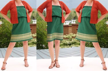 skirt to dress transformation