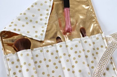Place makeup into sections.
