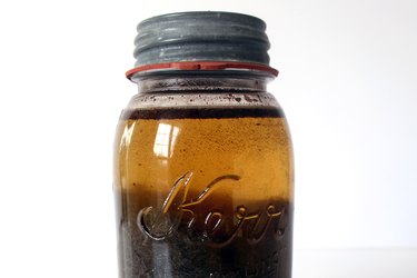 seal container and let sit for a few days | how to make a wood stain using coffee grounds