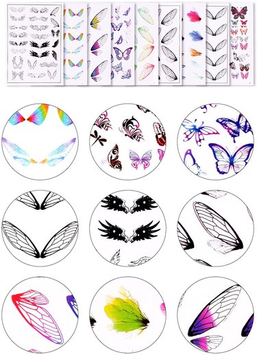 Lorvain 9 Sheets Resin Decorate Films