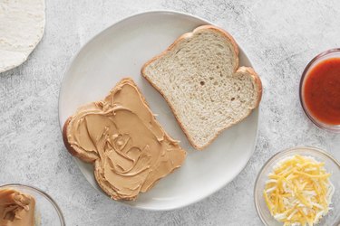 Peanut butter sandwich for bread boat